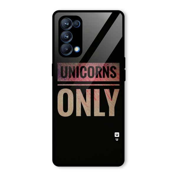Unicorns Only Glass Back Case for Oppo Reno5 Pro 5G
