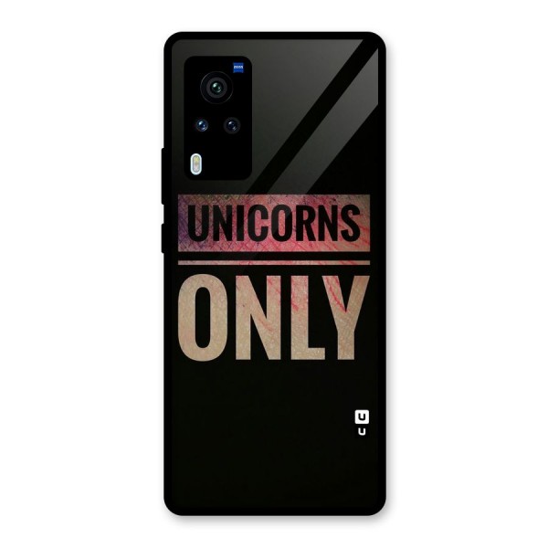 Unicorns Only Glass Back Case for Vivo X60 Pro
