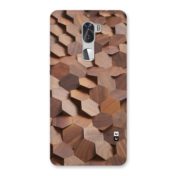 Uplifted Wood Hexagons Back Case for Coolpad Cool 1