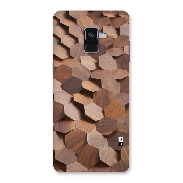 Uplifted Wood Hexagons Back Case for Galaxy A8 Plus