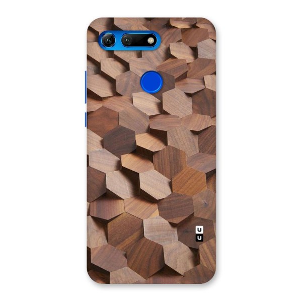 Uplifted Wood Hexagons Back Case for Honor View 20