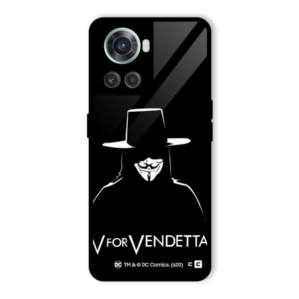 V for Vendetta Minimal Glass Back Case for OnePlus 10R