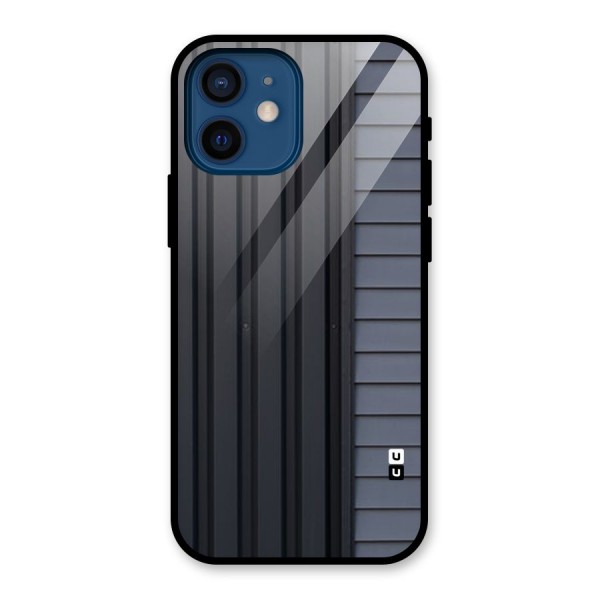 Vertical Horizontal Glass Back Case for iPhone 12 Mini