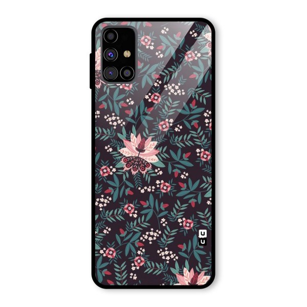 Very Leafy Pattern Glass Back Case for Galaxy M31s