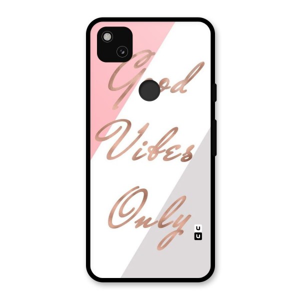 Vibes Classic Stripes Glass Back Case for Google Pixel 4a