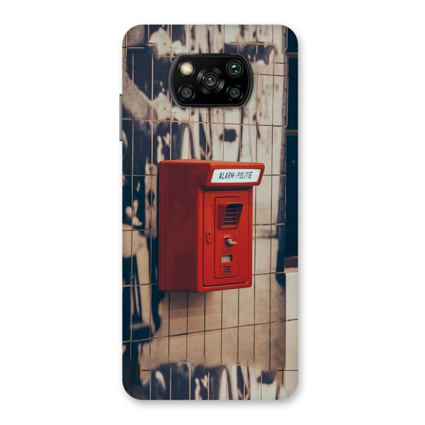 Vintage Alarm Back Case for Poco X3