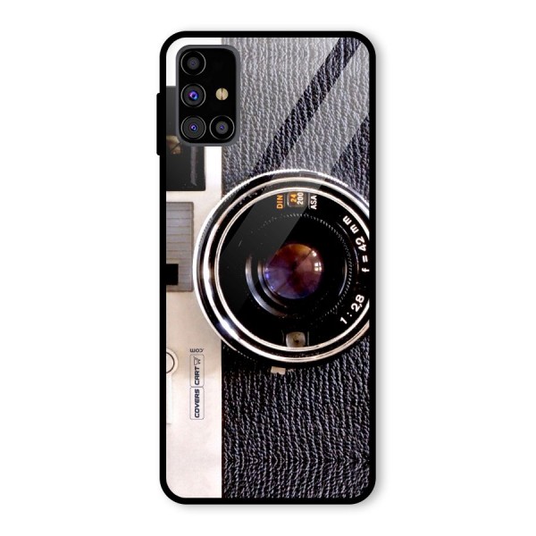Vintage Camera Glass Back Case for Galaxy M31s