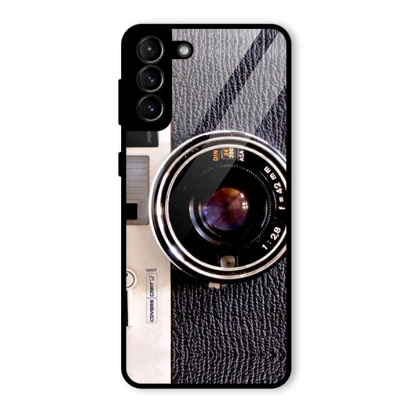 Vintage Camera Glass Back Case for Galaxy S21 Plus