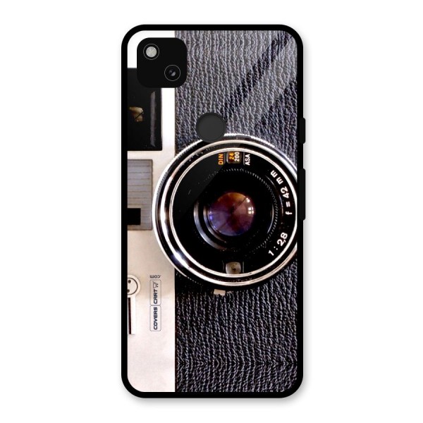 Vintage Camera Glass Back Case for Google Pixel 4a