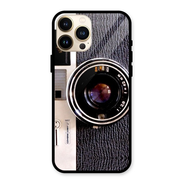 Vintage Camera Glass Back Case for iPhone 13 Pro Max