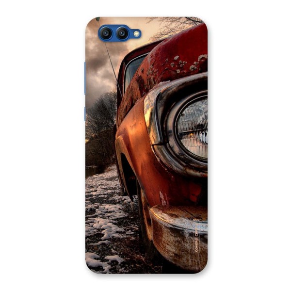 Vintage Car Headlight Back Case for Honor View 10
