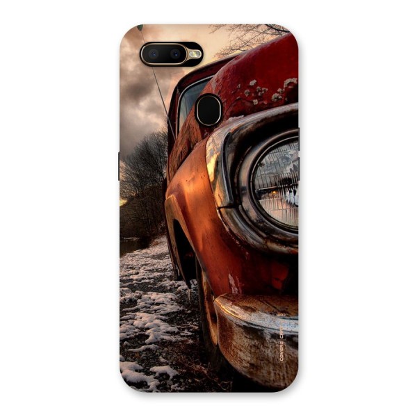 Vintage Car Headlight Back Case for Oppo A5s