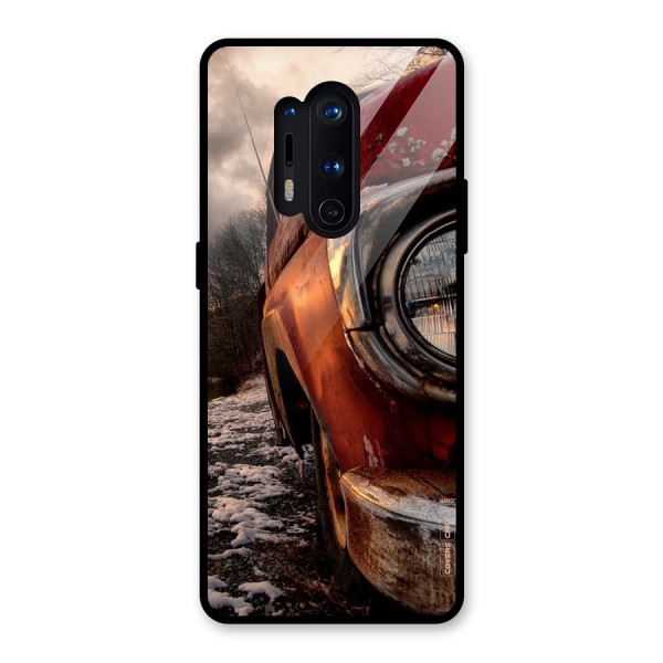 Vintage Car Headlight Glass Back Case for OnePlus 8 Pro