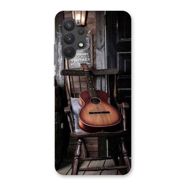 Vintage Chair Guitar Back Case for Galaxy A32