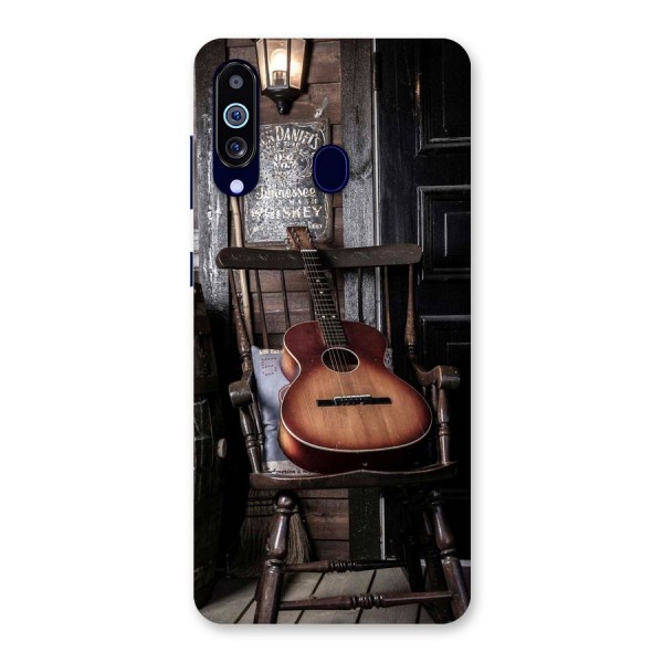 Vintage Chair Guitar Back Case for Galaxy A60