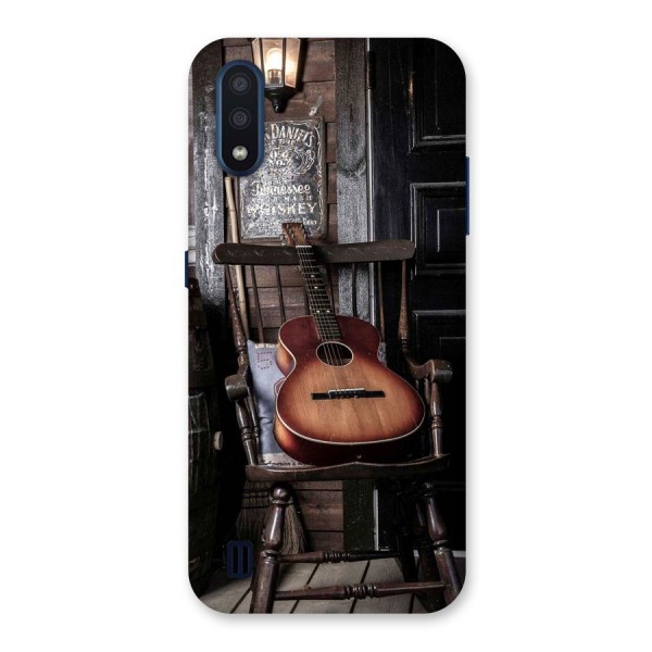 Vintage Chair Guitar Back Case for Galaxy M01