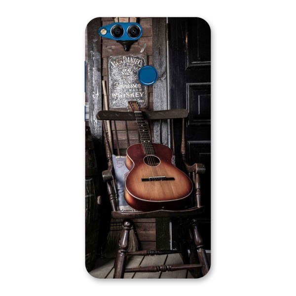 Vintage Chair Guitar Back Case for Honor 7X