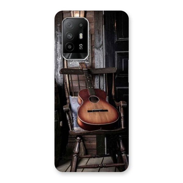 Vintage Chair Guitar Back Case for Oppo F19 Pro Plus 5G