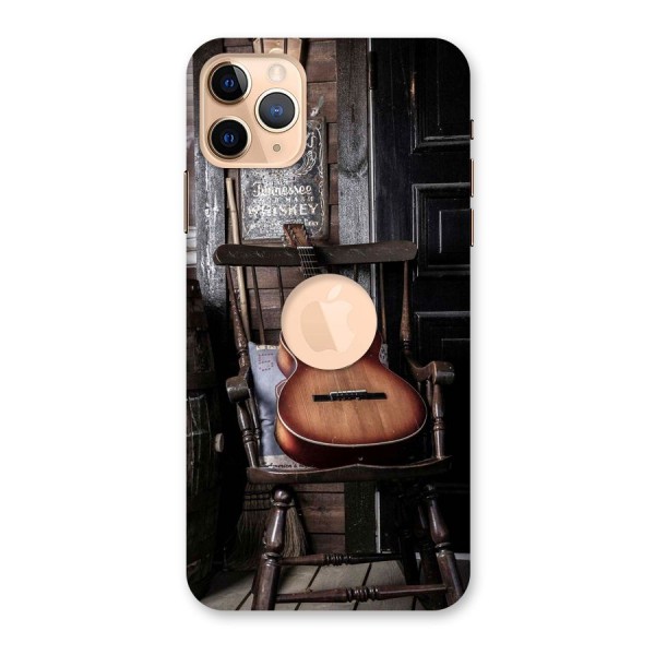 Vintage Chair Guitar Back Case for iPhone 11 Pro Max Logo Cut