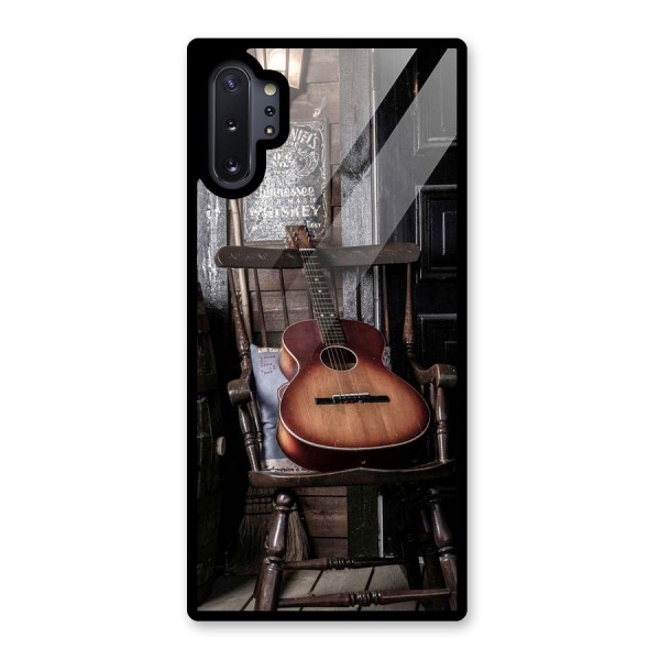 Vintage Chair Guitar Glass Back Case for Galaxy Note 10 Plus