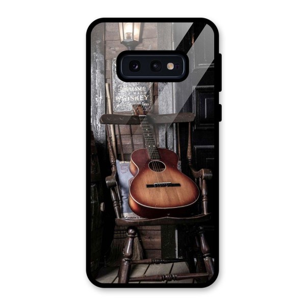 Vintage Chair Guitar Glass Back Case for Galaxy S10e