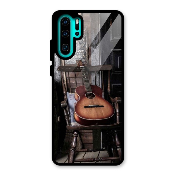 Vintage Chair Guitar Glass Back Case for Huawei P30 Pro