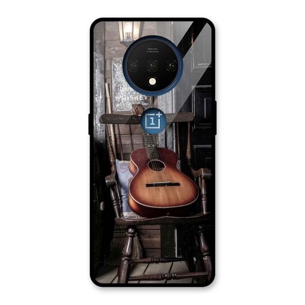 Vintage Chair Guitar Glass Back Case for OnePlus 7T