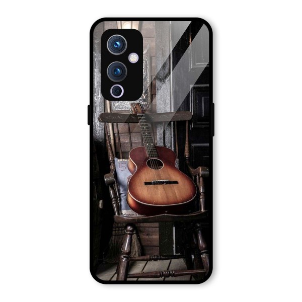 Vintage Chair Guitar Glass Back Case for OnePlus 9