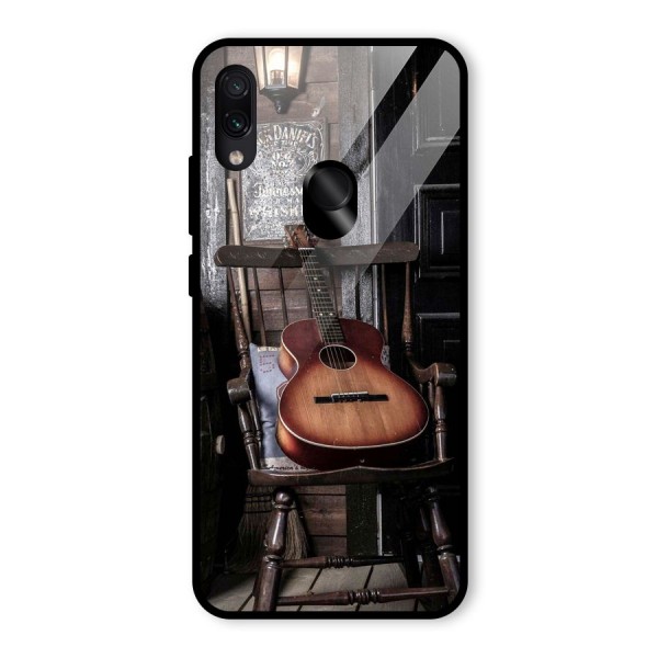 Vintage Chair Guitar Glass Back Case for Redmi Note 7
