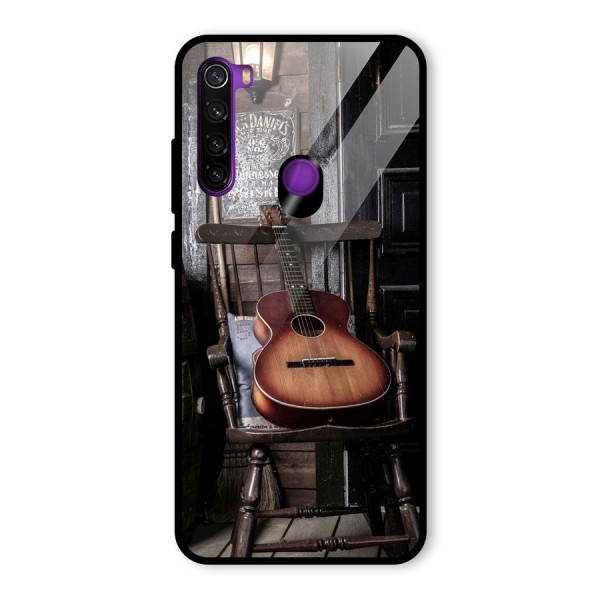 Vintage Chair Guitar Glass Back Case for Redmi Note 8