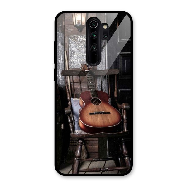 Vintage Chair Guitar Glass Back Case for Redmi Note 8 Pro
