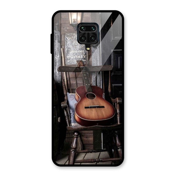 Vintage Chair Guitar Glass Back Case for Redmi Note 9 Pro
