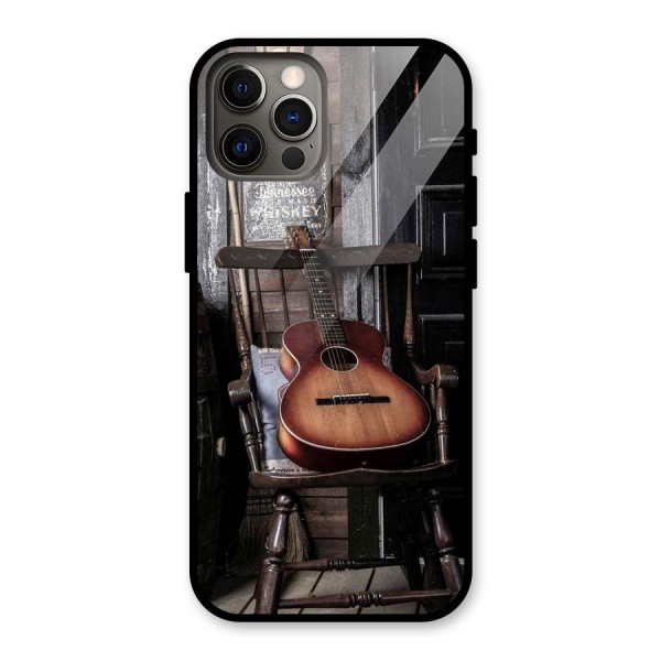 Vintage Chair Guitar Glass Back Case for iPhone 12 Pro