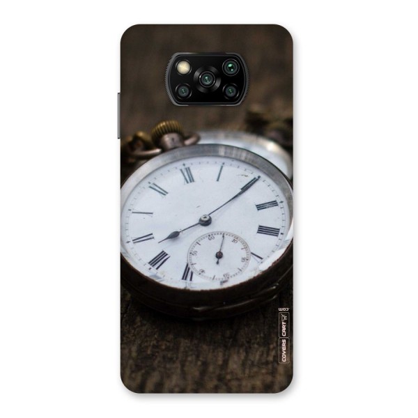 Vintage Clock Back Case for Poco X3