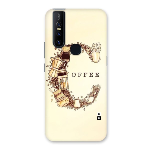 Vintage Coffee Back Case for Vivo V15