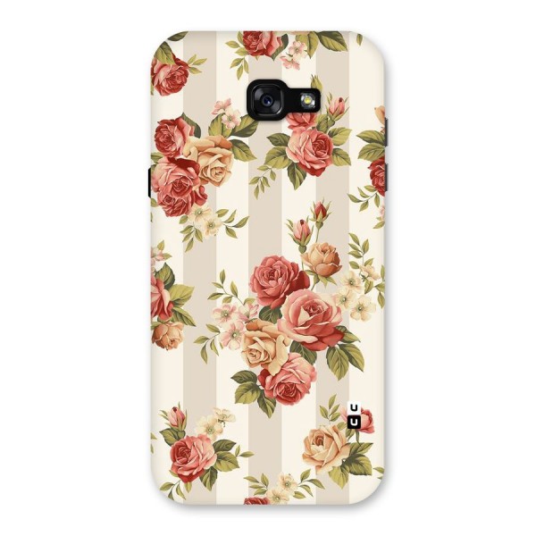 Vintage Color Flowers Back Case for Galaxy A7 (2017)