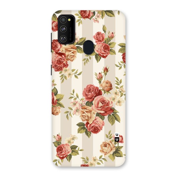 Vintage Color Flowers Back Case for Galaxy M30s