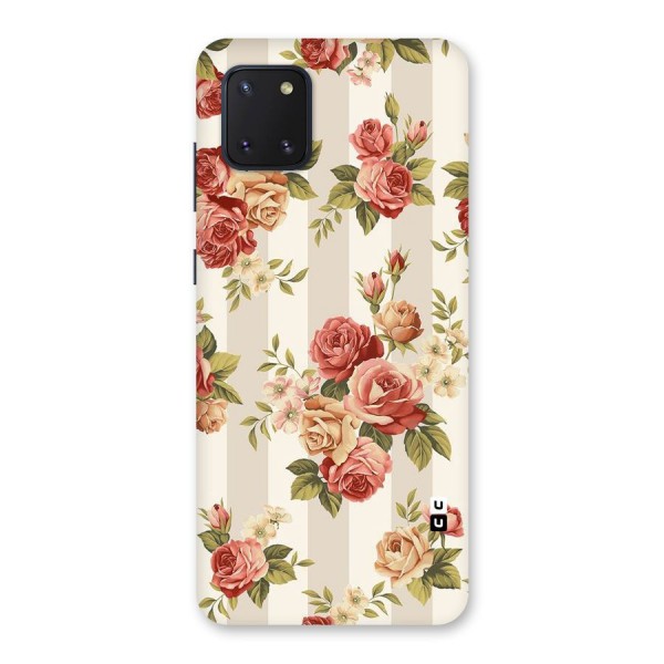 Vintage Color Flowers Back Case for Galaxy Note 10 Lite