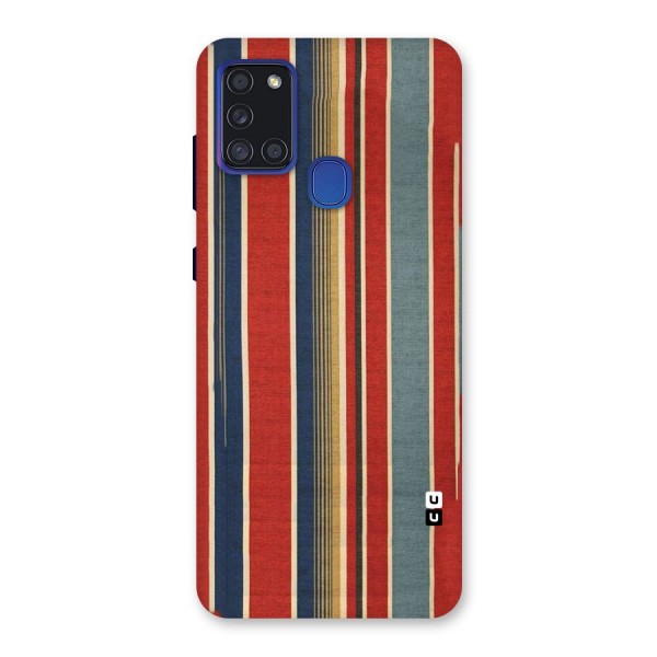 Vintage Disort Stripes Back Case for Galaxy A21s