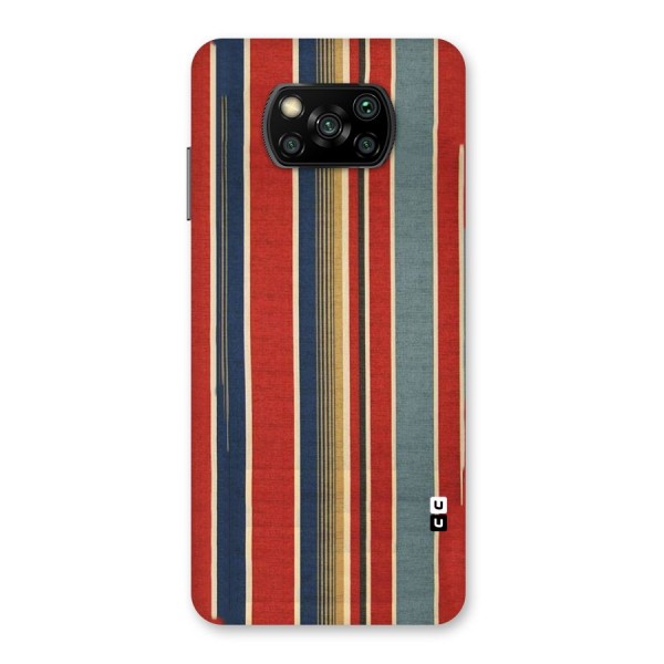 Vintage Disort Stripes Back Case for Poco X3