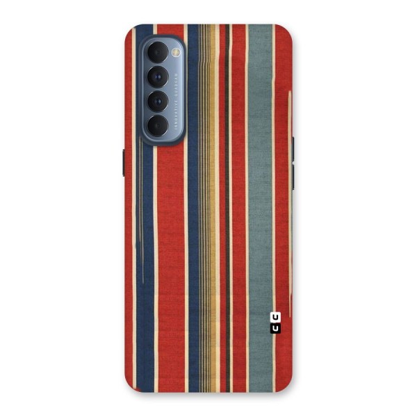 Vintage Disort Stripes Back Case for Reno4 Pro