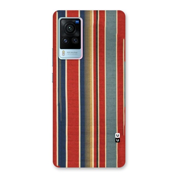 Vintage Disort Stripes Back Case for Vivo X60 Pro