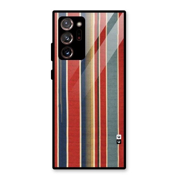 Vintage Disort Stripes Glass Back Case for Galaxy Note 20 Ultra
