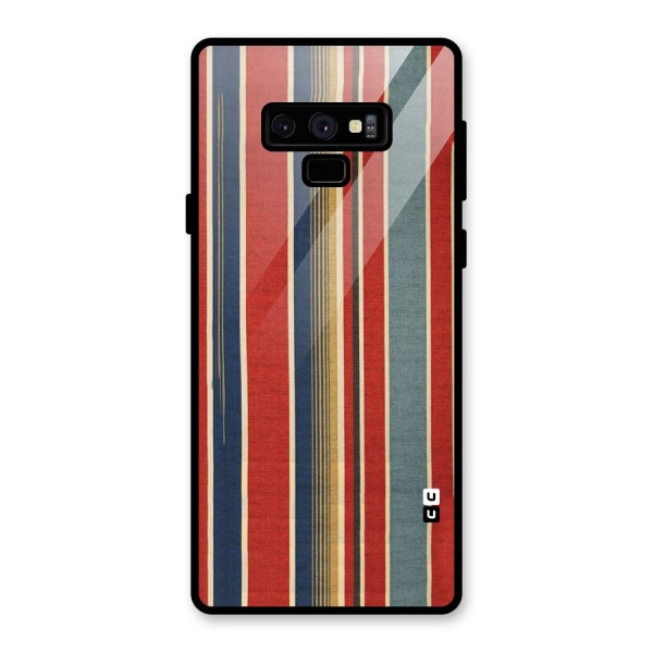 Vintage Disort Stripes Glass Back Case for Galaxy Note 9