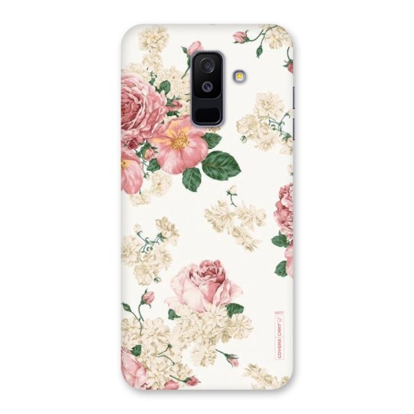 Vintage Floral Pattern Back Case for Galaxy A6 Plus