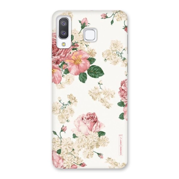 Vintage Floral Pattern Back Case for Galaxy A8 Star