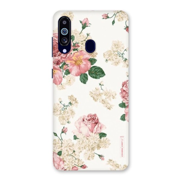 Vintage Floral Pattern Back Case for Galaxy M40