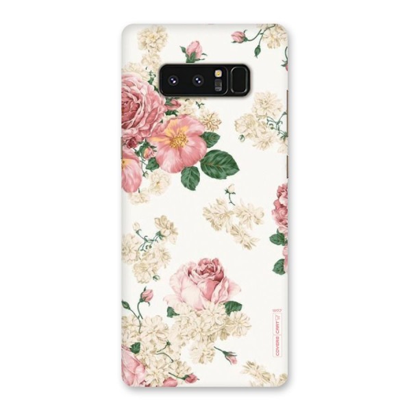Vintage Floral Pattern Back Case for Galaxy Note 8