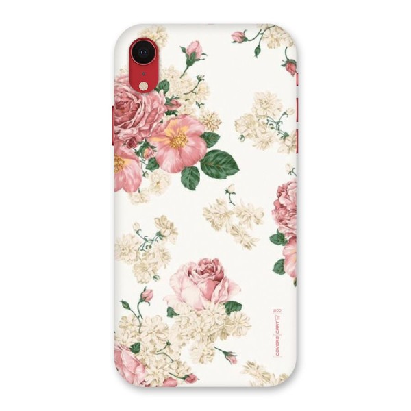 Vintage Floral Pattern Back Case for iPhone XR
