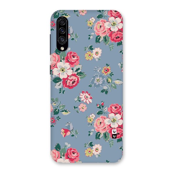 Vintage Flower Pattern Back Case for Galaxy A30s